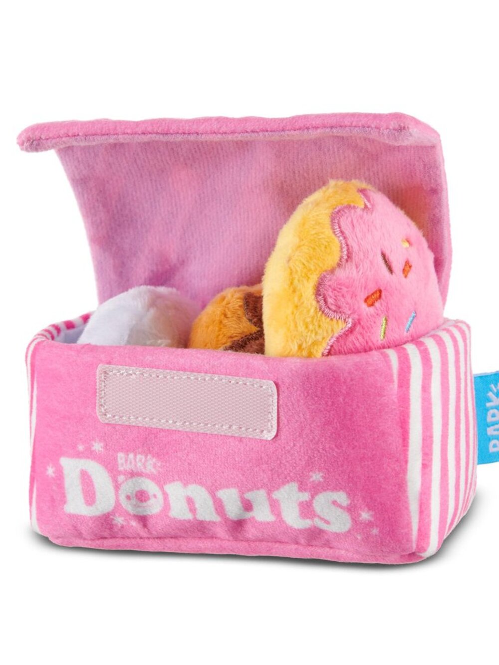 Barkbox Dog Toys  Barkers Dozen Donuts Plush 4 in 1 Multi Part Interactive Dog T